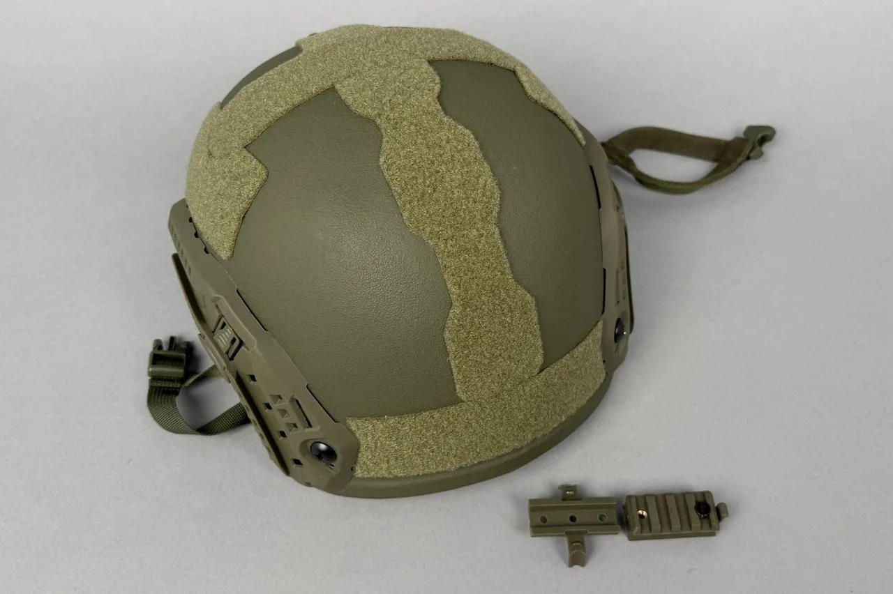 СВМПЭ / ТАКТИЧЕСКИЙ БАЛЛИСТИЧЕСКИЙ ШЛЕМ FAST Ops-Core (цвет «олива») NIJ IIIA / без ушей с системой регулировки Венди 🟡⚫️ и подтулейной системой второго поколения
