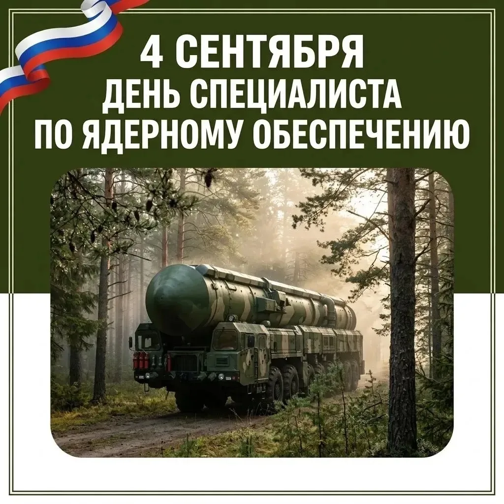 4 сентября — День специалиста по ядерному обеспечению России ⚛️🛡️