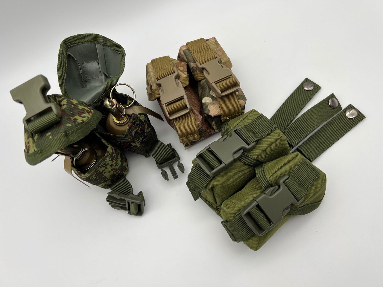 Подсумок ASR двойной под гранаты (олива)