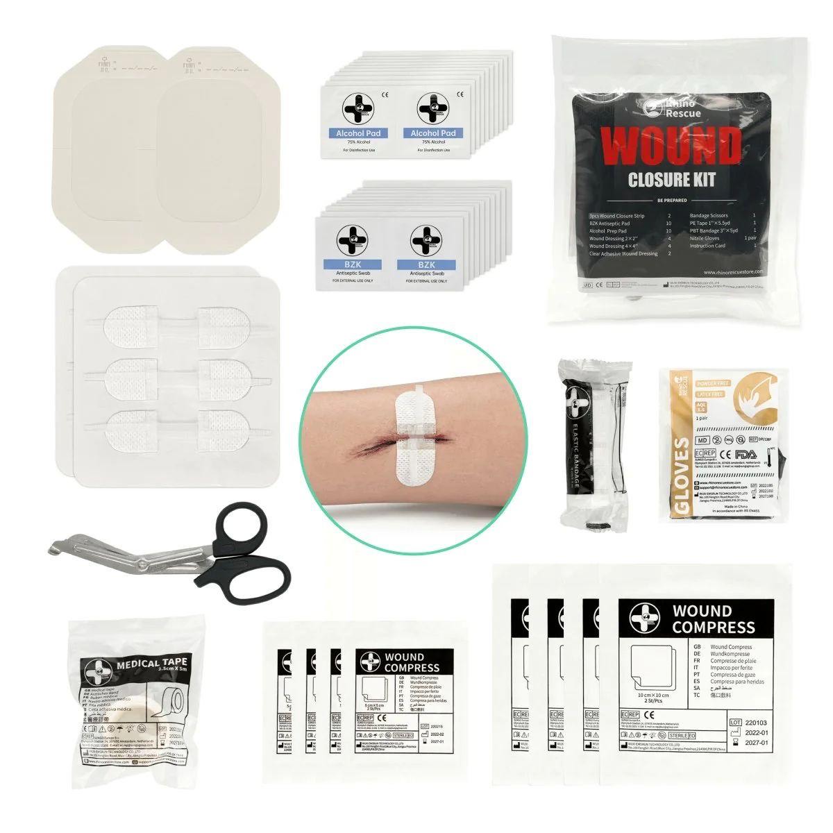 Набор для ухода за ранами Rhino Rescue Wound Closure Kit