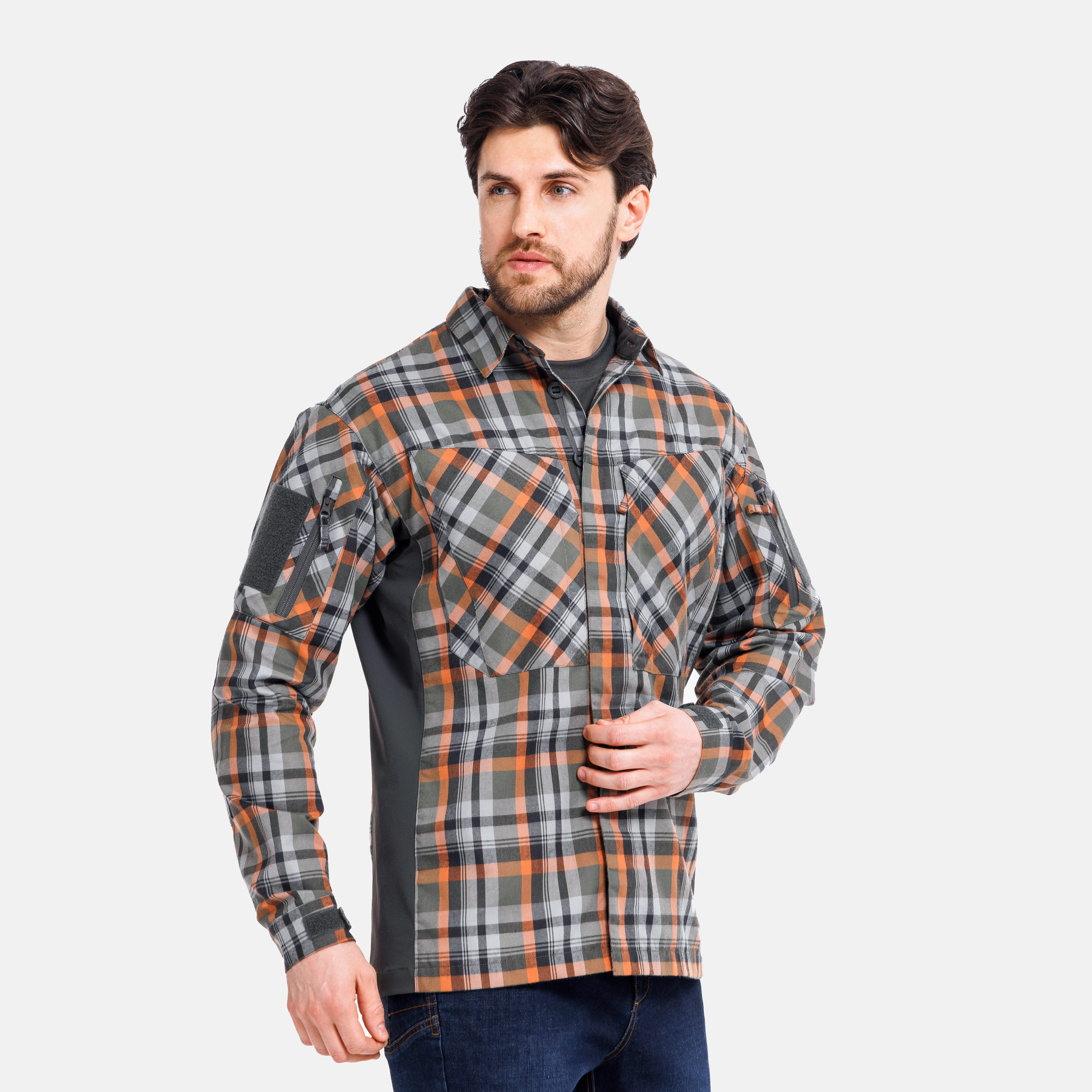 Рубашка Mont Blanc APEX, цвет Olive Plaid