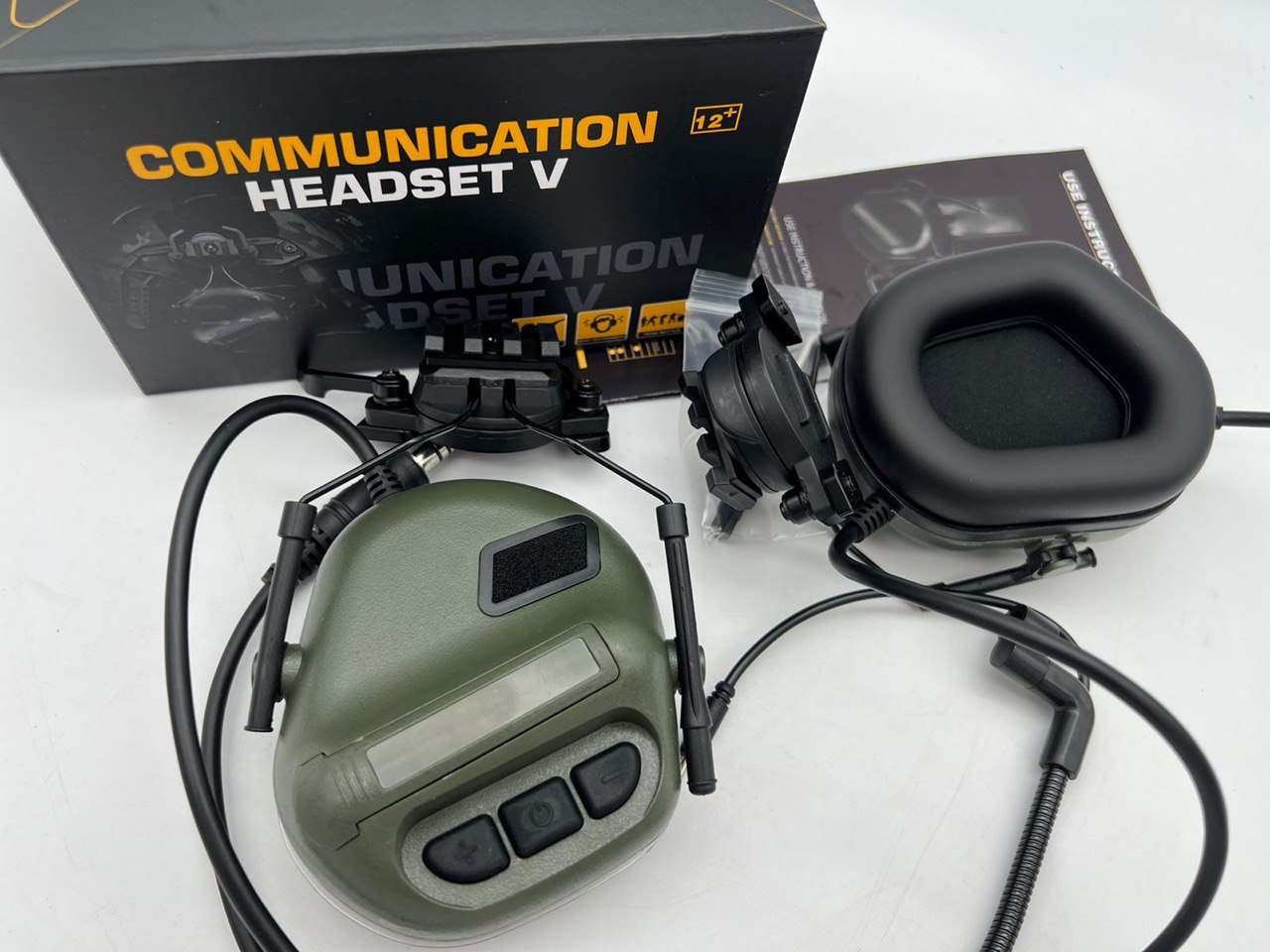 Активные наушники HEADSET V COMMUNICATION (Олива (поворотные пауки))