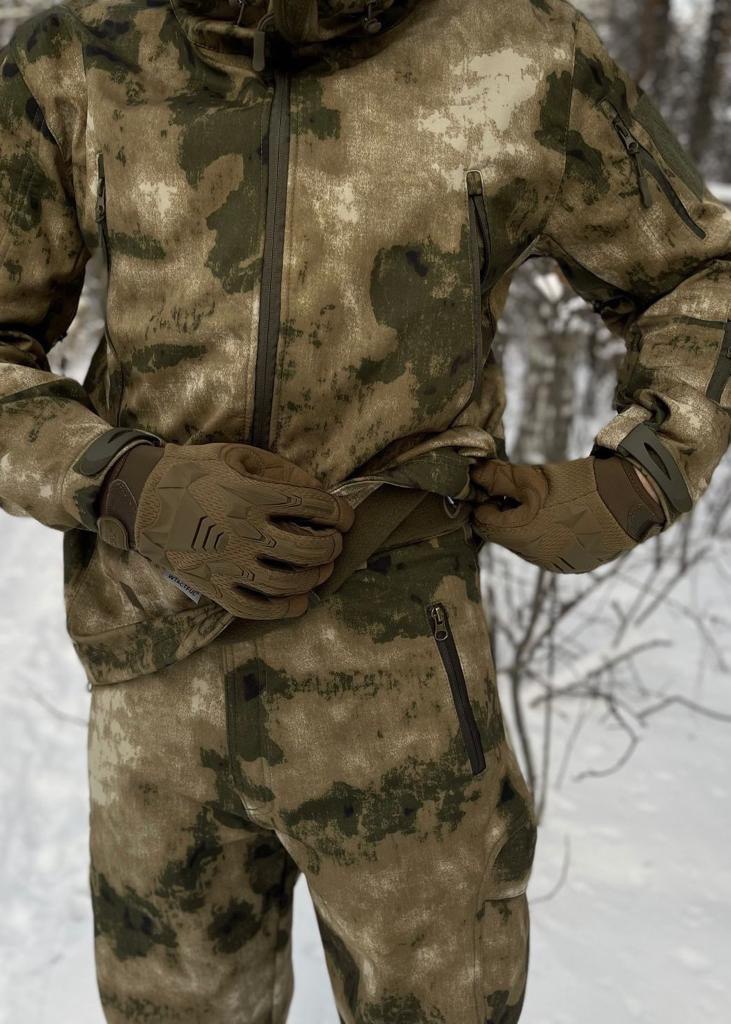 Костюм тактический демисезонный «ESDY» SOFTSHELL / Софтшел (мох, 3XL (54-56))