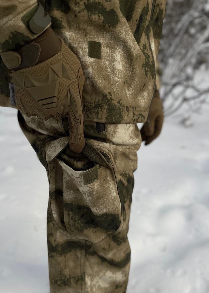 Костюм тактический демисезонный «ESDY» SOFTSHELL / Софтшел (мох, L (48-50))