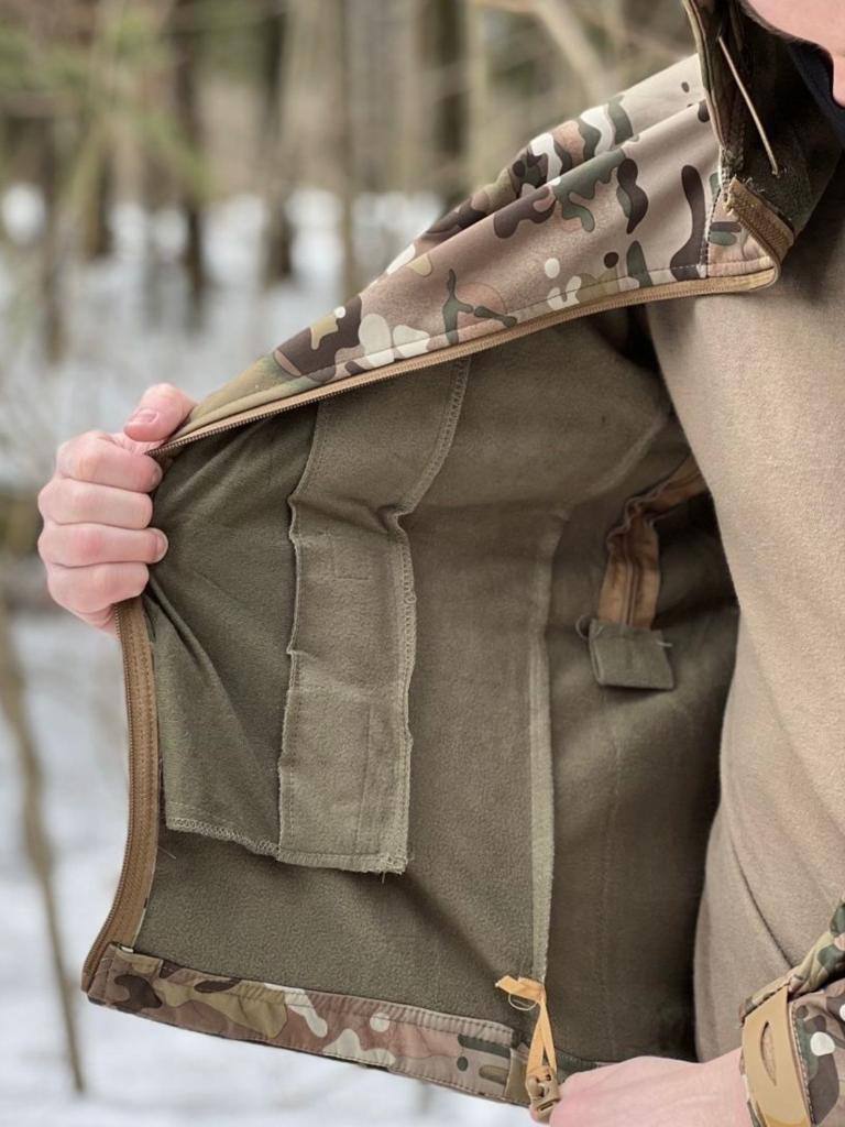 Костюм тактический демисезонный «ESDY» SOFTSHELL / Софтшел (мультикам, XL (50-52))
