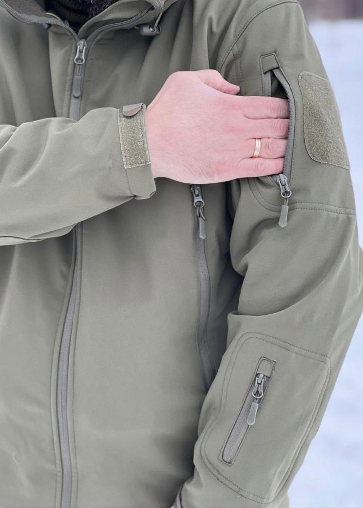Костюм тактический демисезонный «ESDY» SOFTSHELL / Софтшел (олива, M (46-48))