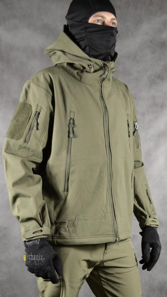 Костюм тактический демисезонный «ESDY» SOFTSHELL / Софтшел (олива, M (46-48))