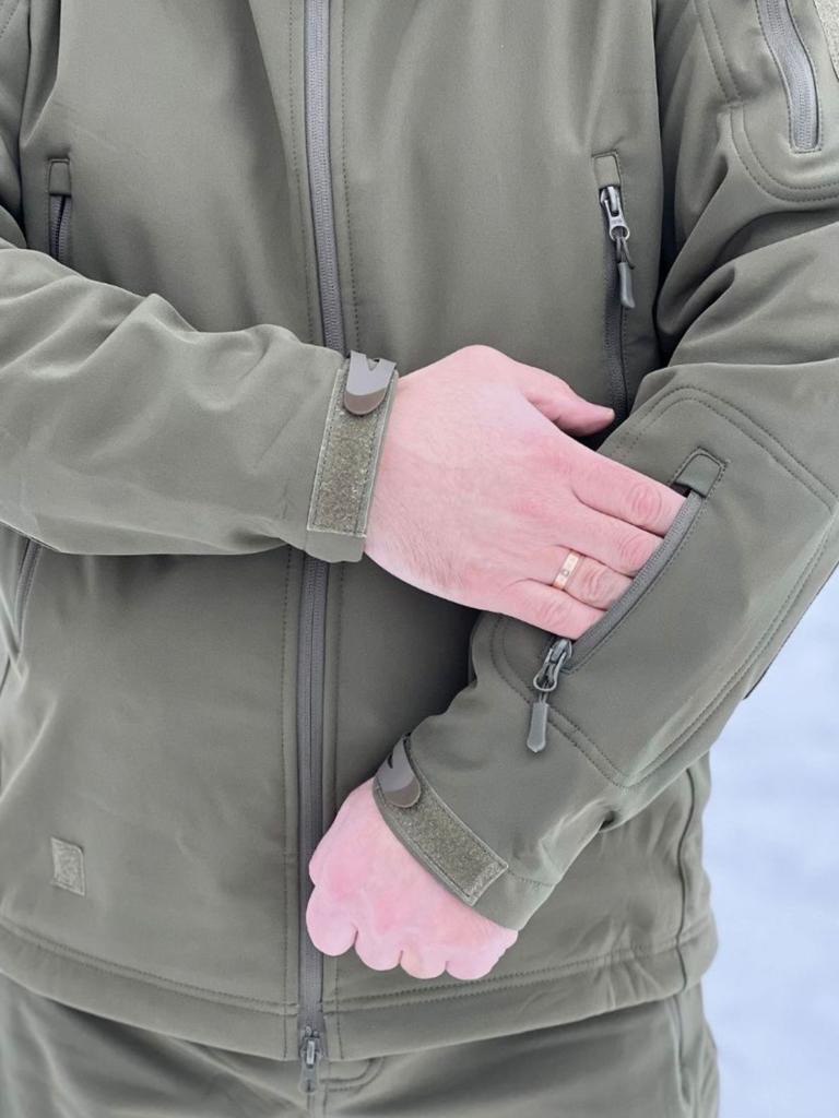 Костюм тактический демисезонный «ESDY» SOFTSHELL / Софтшел (олива, M (46-48))