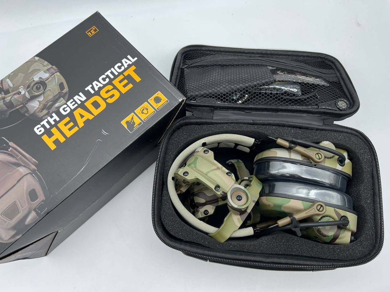 Активные наушники 6TH GEN TACTICAL HEADSET (мультикам)