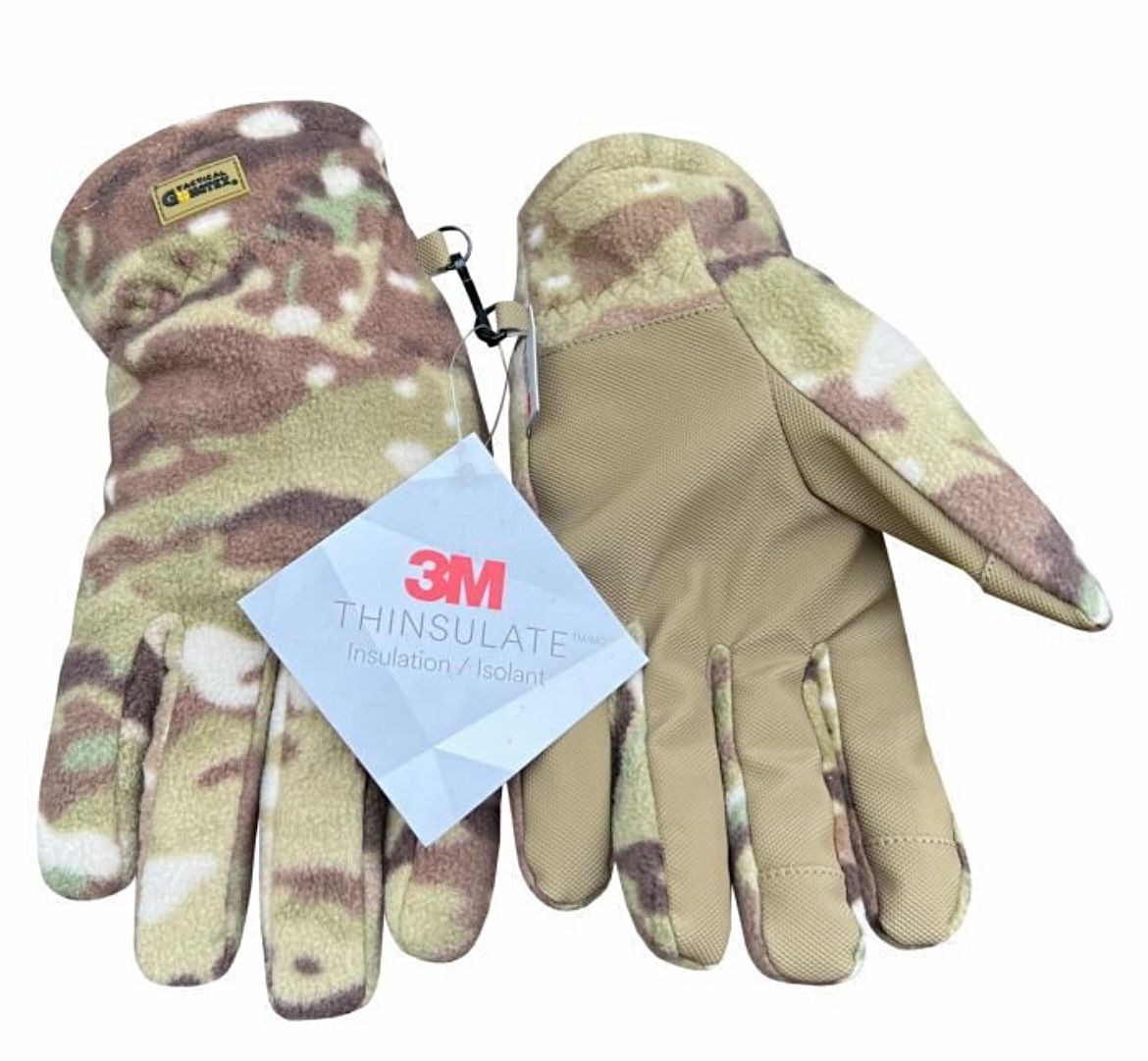 Перчатки тактические утепленные Gongtex 3M Thinsulate (мультикам, L (9))