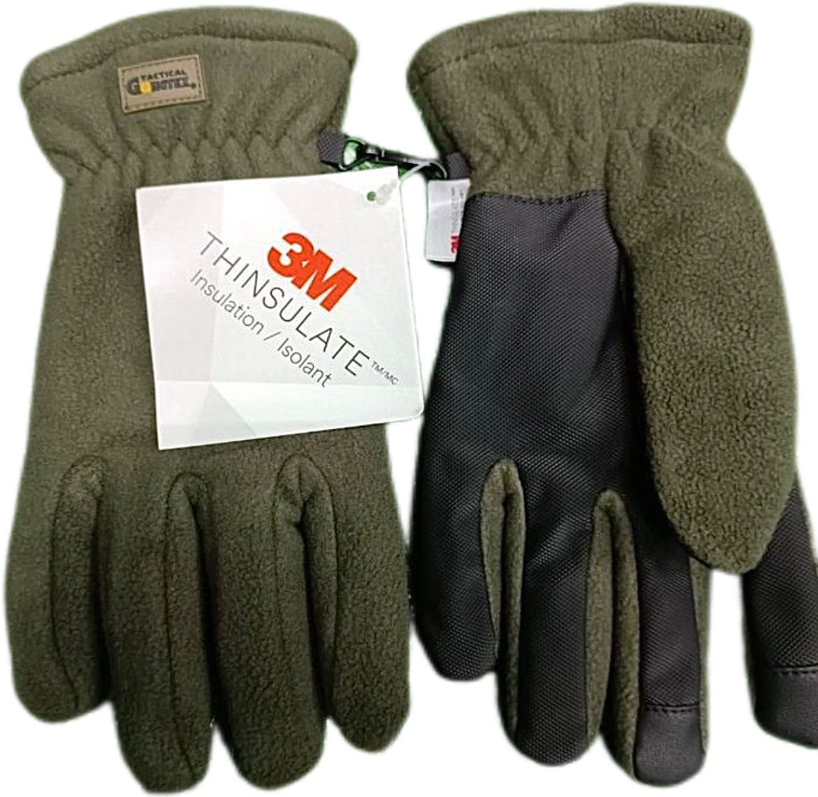 Перчатки тактические утепленные Gongtex 3M Thinsulate (олива, M (8))