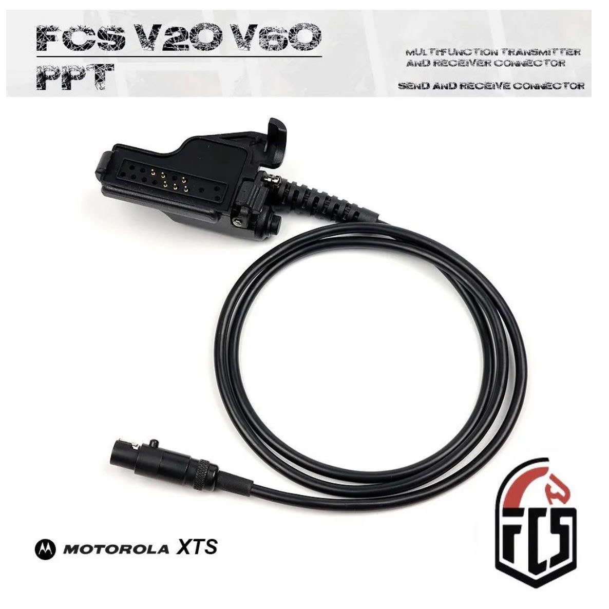 Адаптер подключения кнопок PTT FCS V20 и V60 к радиостанциям Motorola серии XTS