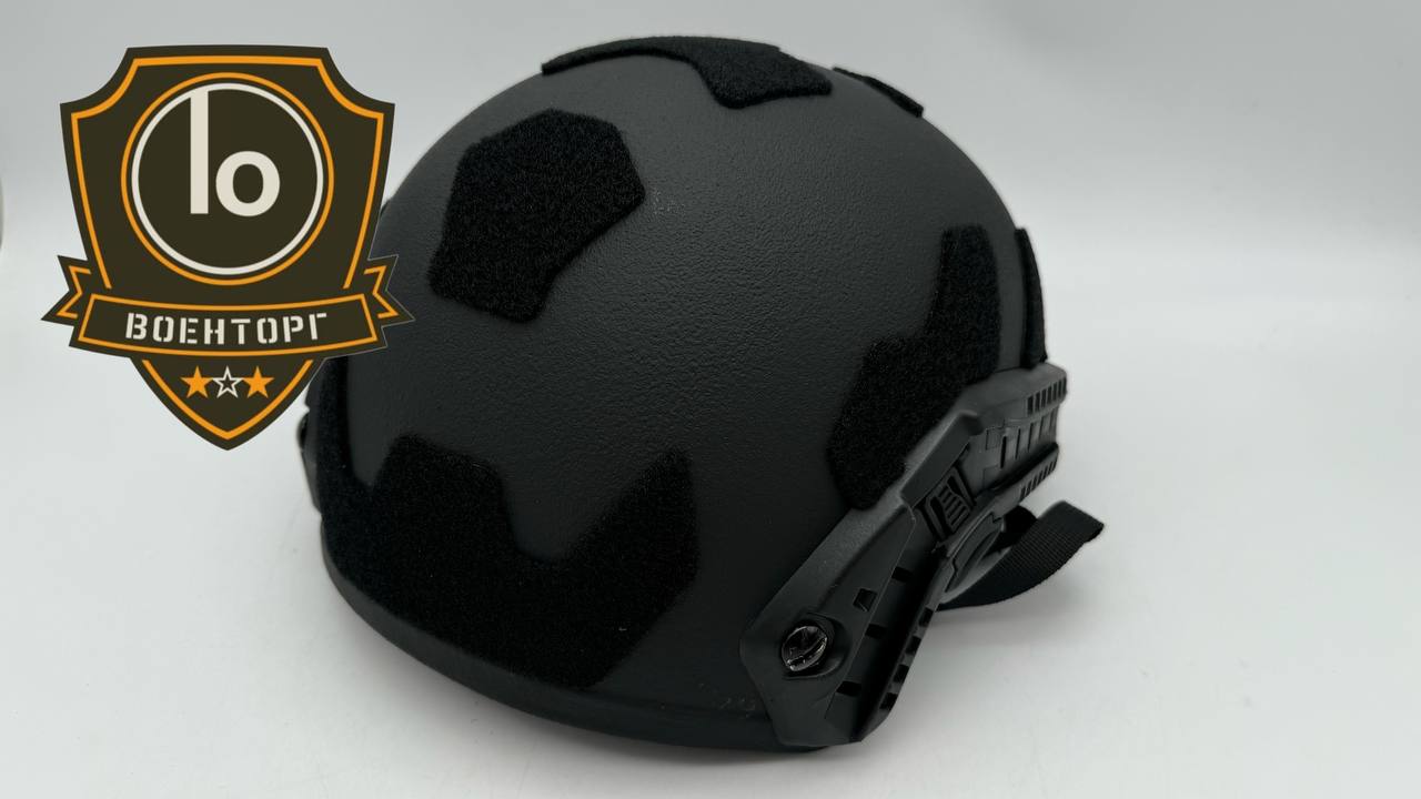 Шлем СВМПЭ FAST Ops-Core тактический без защиты ушей с системой Венди (чёрный, 25,5 см, 20 см, XL, 1,65)