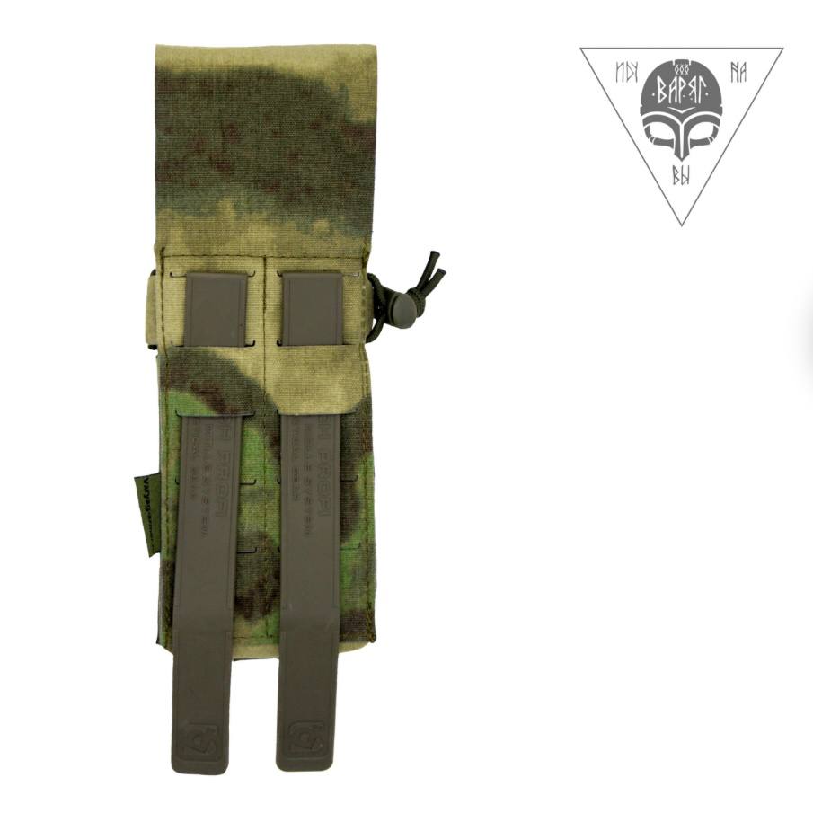 Закрытый подсумок под 2 магазина АК (Варяг) (A-Tacs FG Camo / мох)