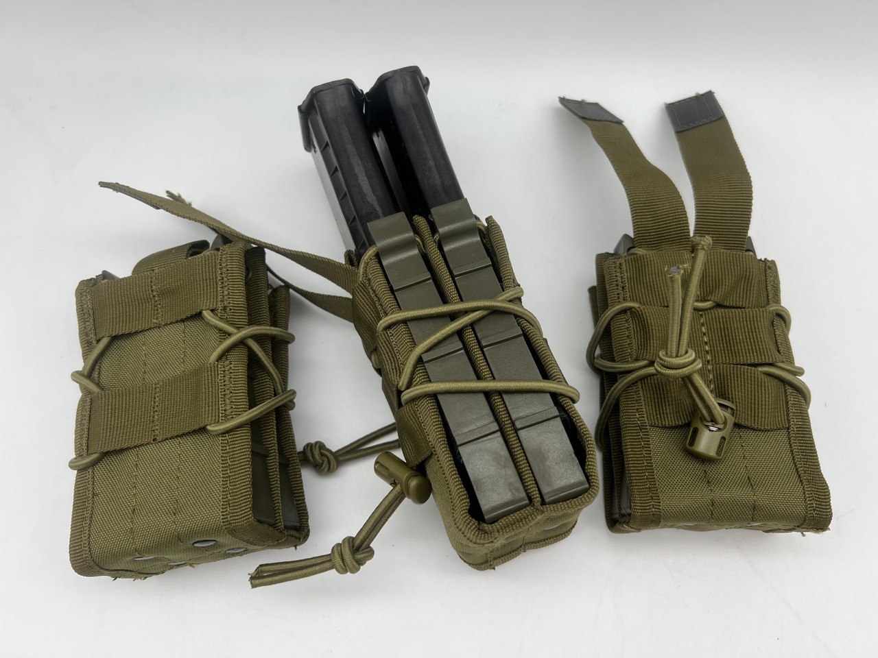 Подсумок штурмовой сдвоенный под 2 магазина АК (олива)