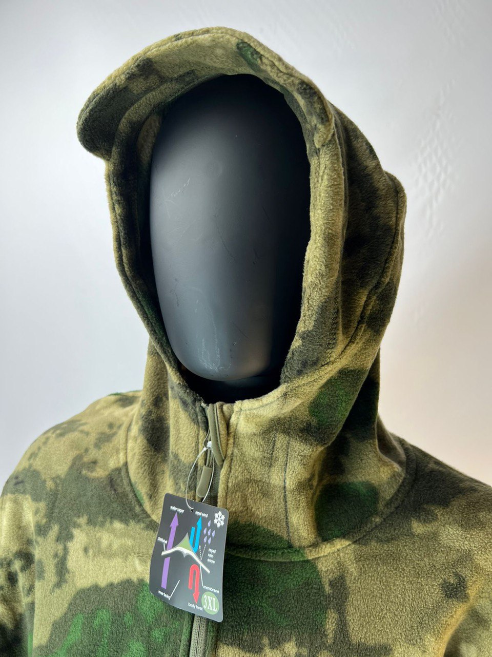 Кофта флисовая "Shark Skin" с капюшоном