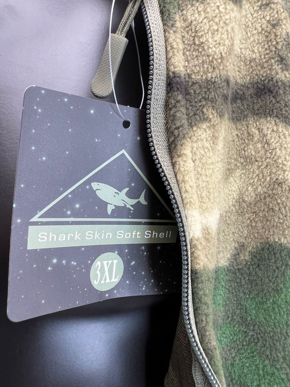 Кофта флисовая "Shark Skin" с капюшоном (мох, M)