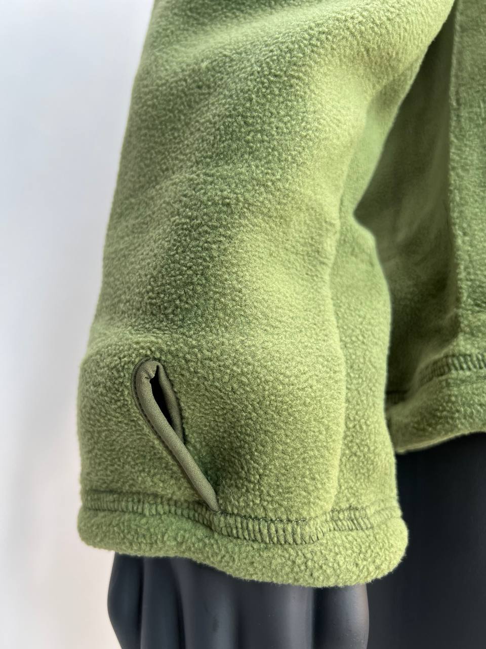 Кофта флисовая "Shark Skin" с капюшоном (олива, 3XL)