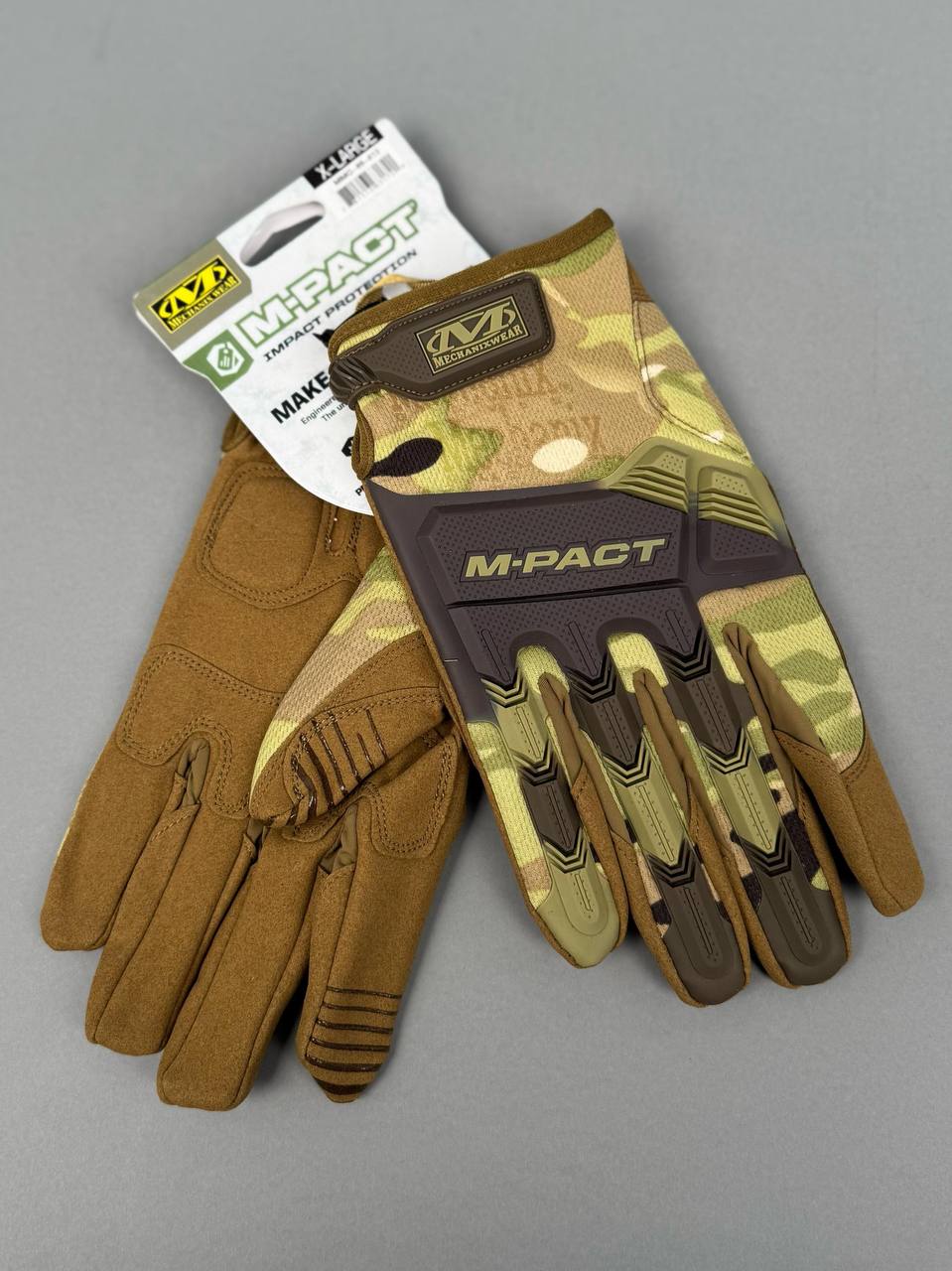 Перчатки тактические MECHANIX M-Pact / new (мультикам, L)