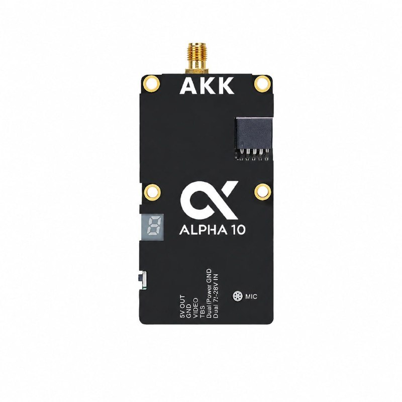 Видеопередатчик AKK Alpha 10 5.8G 10W 80CH VTX - в наличии.