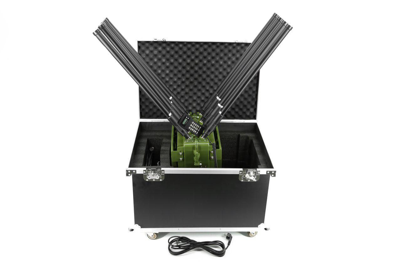 🌐Комплекс РЭБ «СКАНИЯ D10» 500W (100-2600 MHz) + автоматический детектор-определитель купольного типа «👁️ОКО 360»