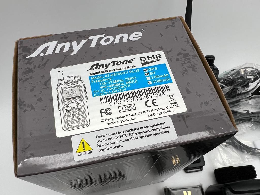 ⏺AnyTone DMR AT-D878UV II Plus Портативная аналогово-цифровая радиостанция