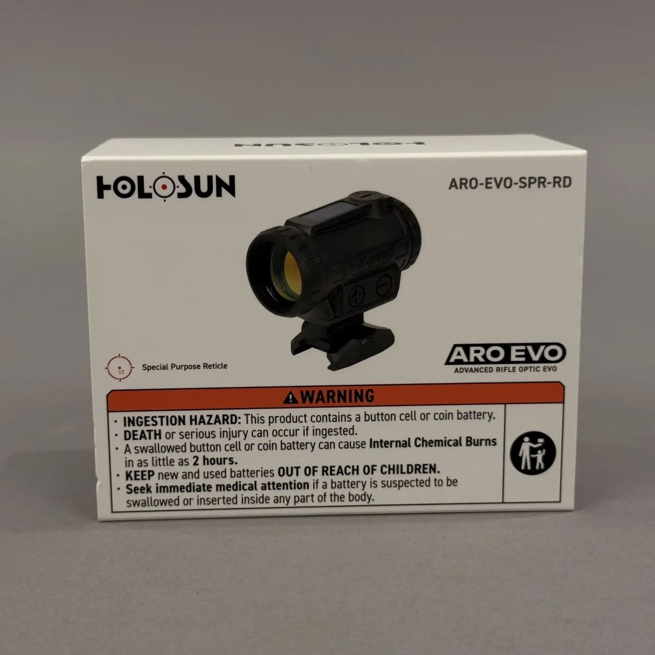 Коллиматорный  прицел HOLOSUN ARO EVO SPR RD, SPR точка 1.5МОА + круг/точка 1.5/65МОА+3